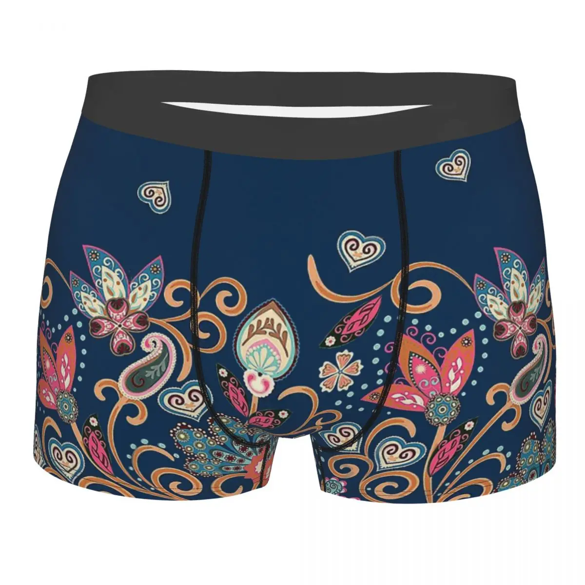 

Garden Paisley Pattern Bohemia Hippie Underpants Cotton Panties Shorts Boxer Briefs Man Underwear Sexy