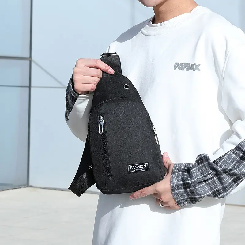 SPIDOR Chest Bag Men New Leisure Fashion Trend One Shoulder Chest Bag Outdoor Sports Multi Functional Crossbody Bag