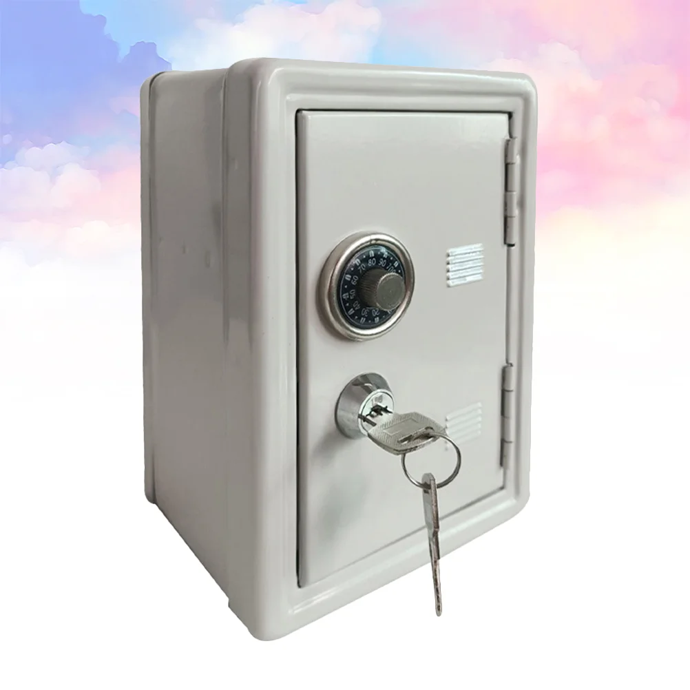 

Bank Box Piggy Money Kids Safestorage Mini Metal Banks Small Cash Locktoylockingtoddler Key Savings Jar Childrensaving Pot Metl