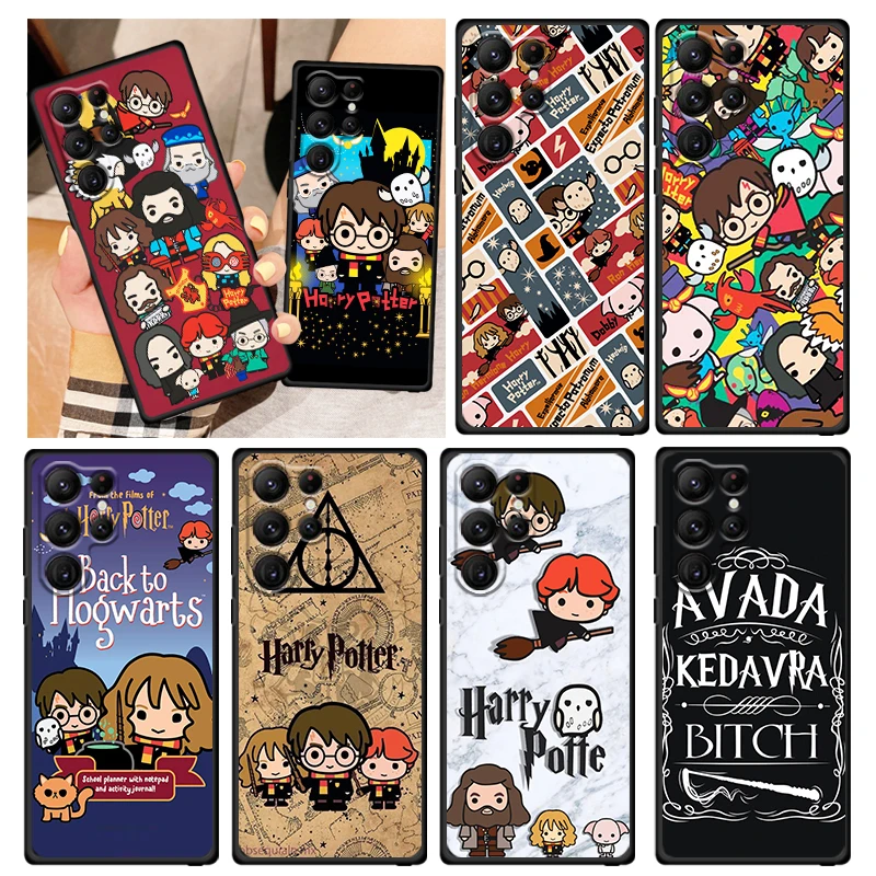 

Ring Potters Wand Harries Art Phone Case For Samsung Galaxy S22 S21 S20 FE S10 S10E S9 Plus Ultra Pro Lite 5G Black FUndas Cover