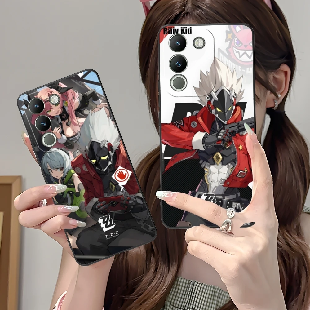 Zenless Zone Zero Billy Kid Mobile Phone Case for VIVO Y95 Y93 Y31 Y20 V19 V17 V15 Pro X60 NEX Black Soft Cover Shell