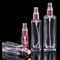 1pcs glass spray bottles 20ml 30ml rose gold protable refillable atomizer travel perfume bottle fine mist sprayer