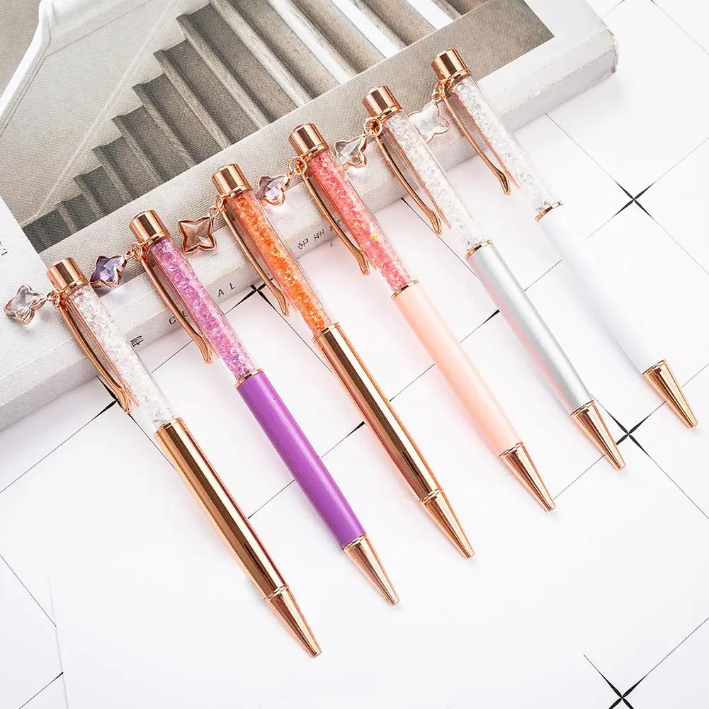 

1.0mm Ballpoint Pen Creative Crystal Diamonds Metal Pen Stationery for School Student Office Business Gifts