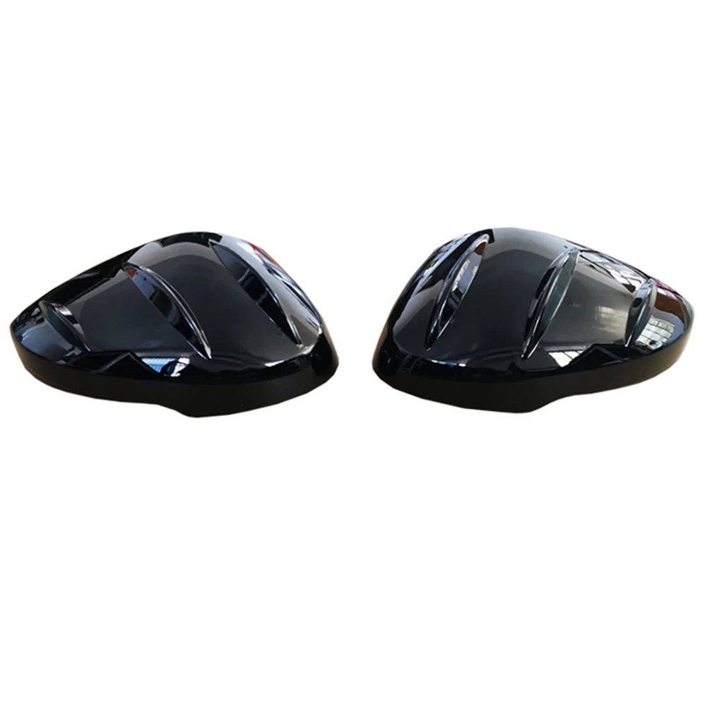 1 Pair Bright Black ABS Rearview Mirror Caps Trim for-Honda-Civic 11Th Gen 2022 Car Horns Shell