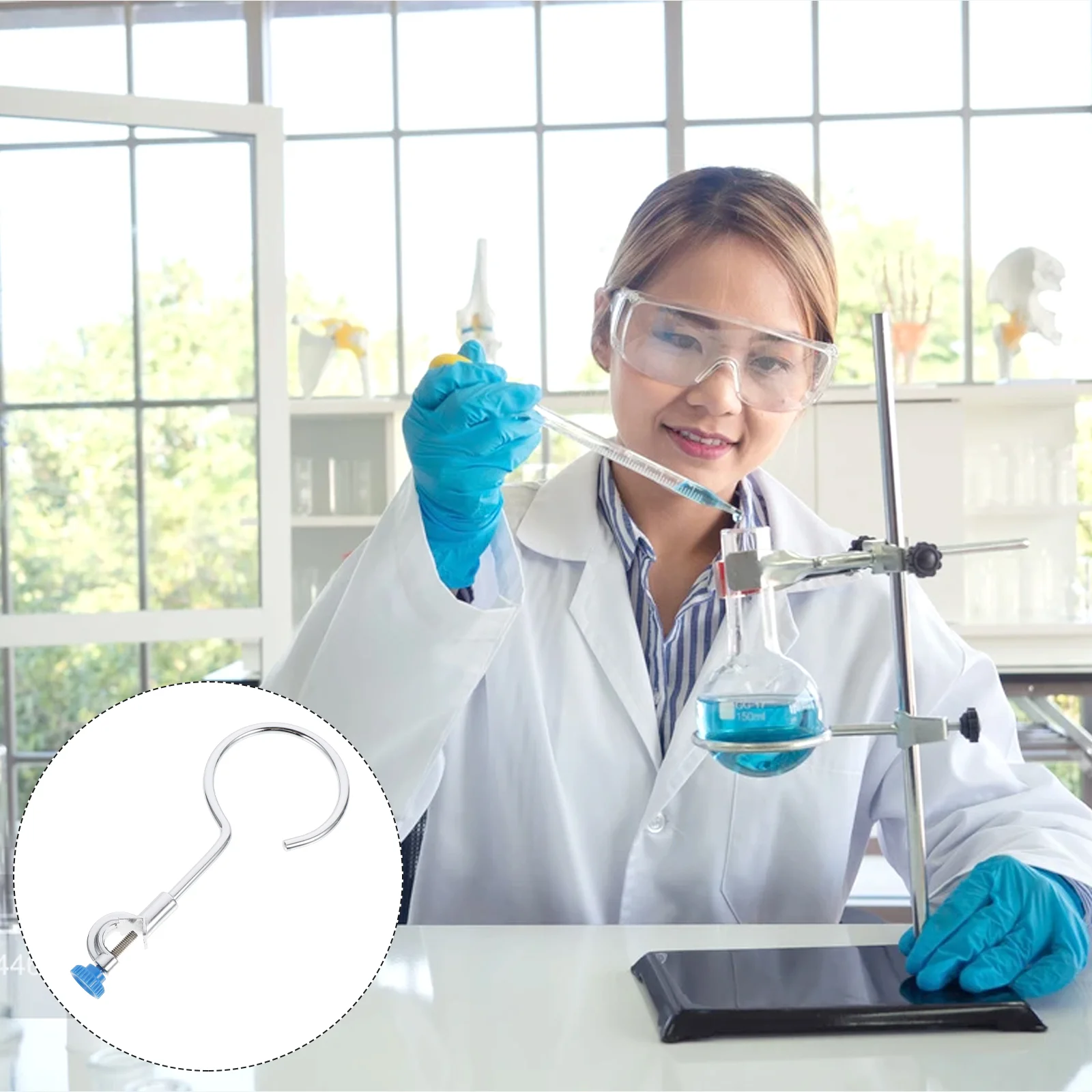 

Support Ring Heated Flask Laboratory Beaker Beakers Corrosion Resistant Iron Retort Clamp