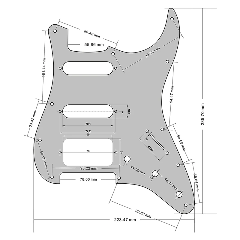 Наклейка для защиты от царапин деталь электрогитары