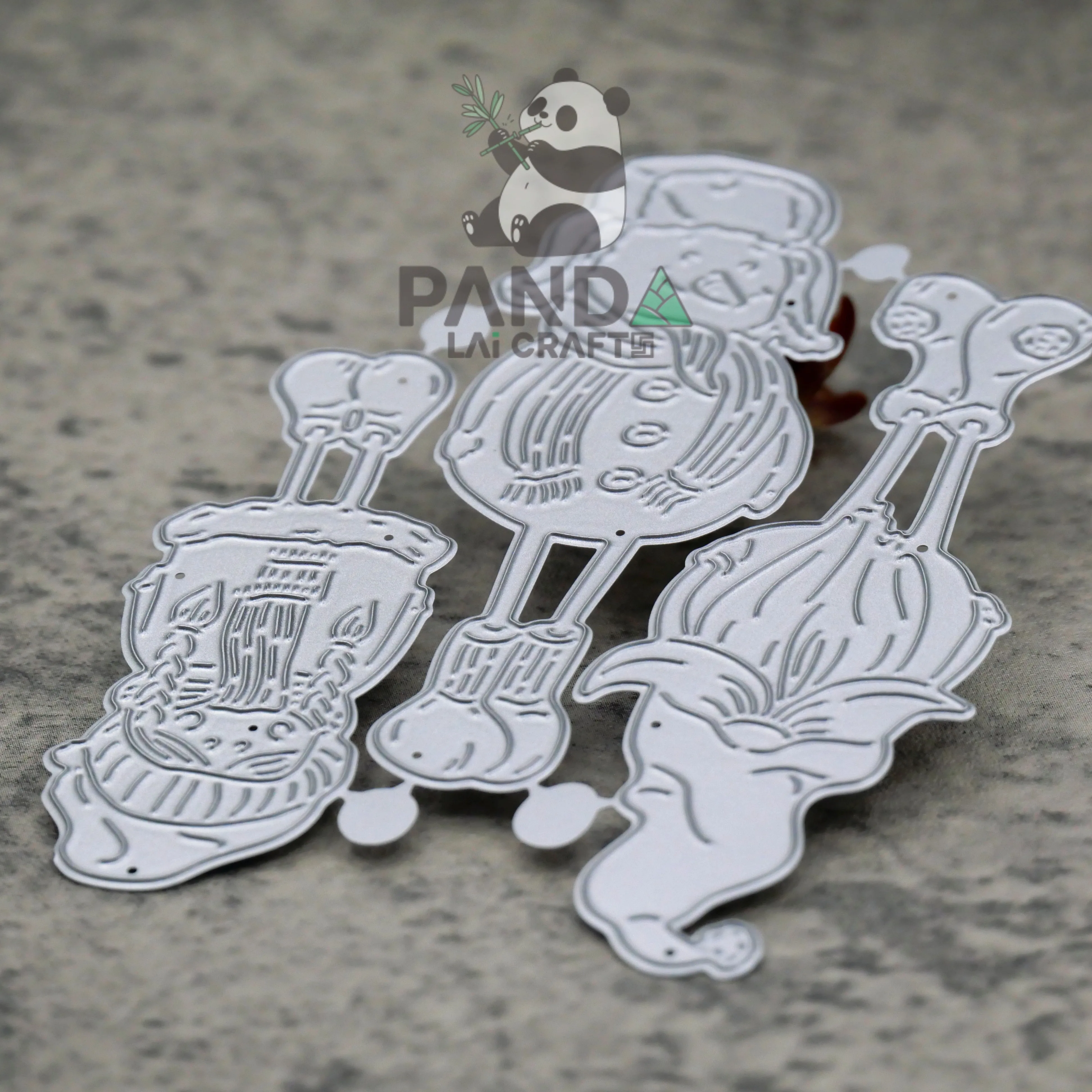 Набор штампов PANDALAI для рождественских друзей металлические штампы