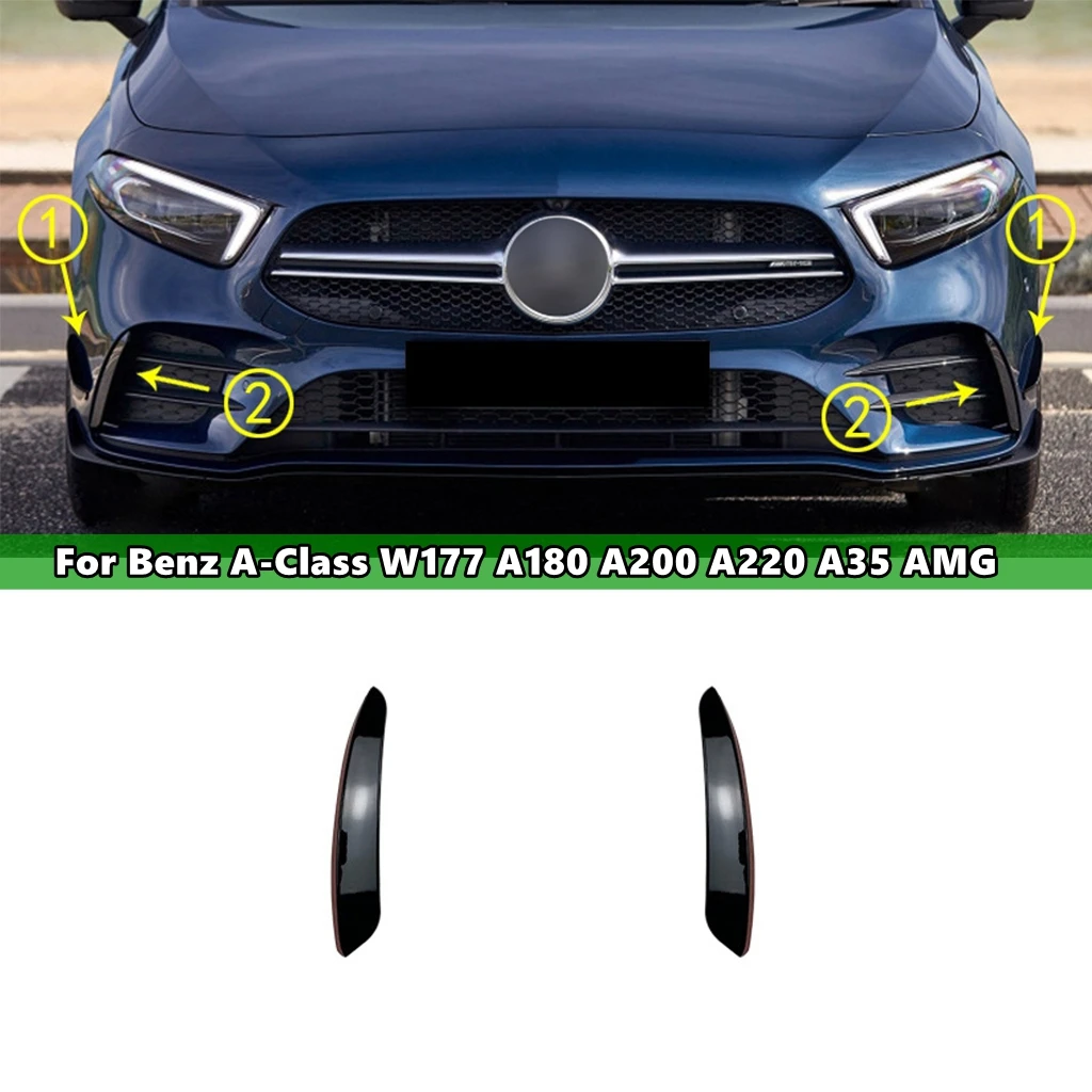 

2 шт., автомобильный передний бампер для Mercedes-Benz A-Class W177 A180 A200 A220 A35 AMG