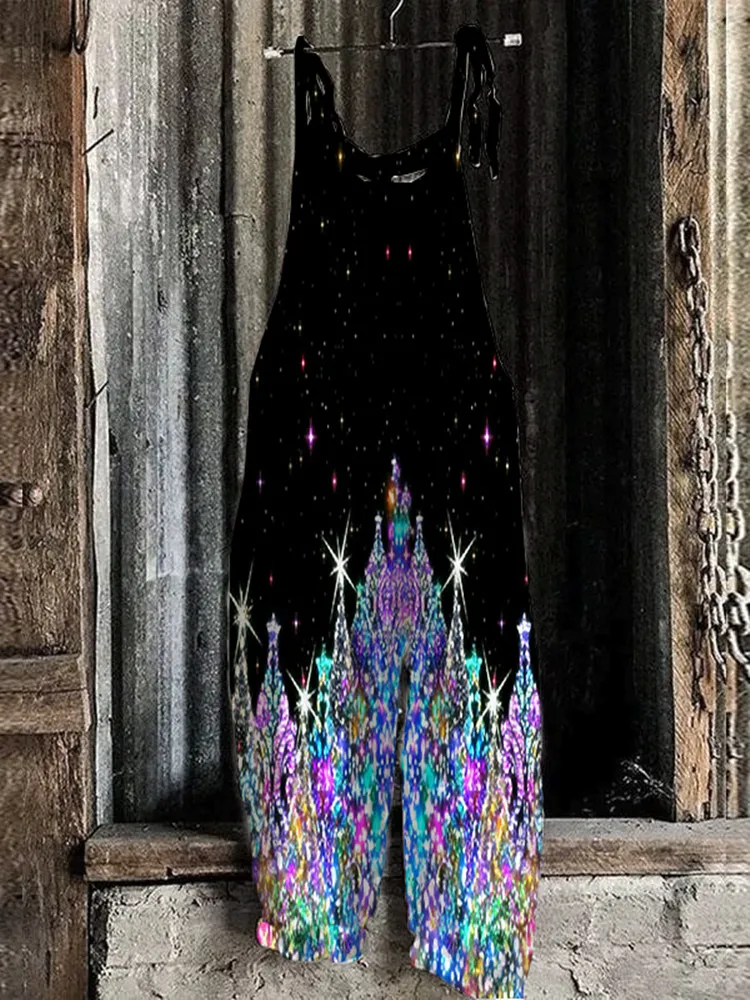 Женский летний Повседневный богемный комбинезон в стиле ретро с 3D-принтом