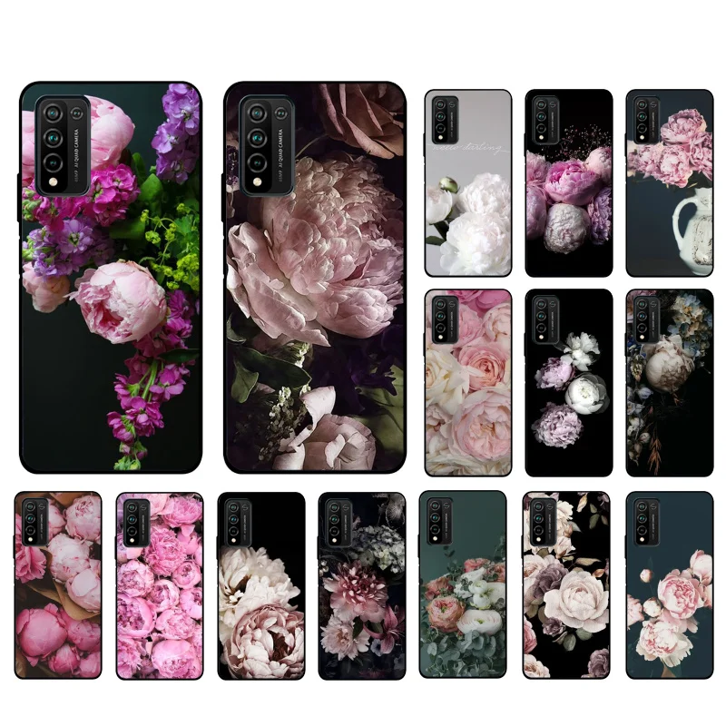 

Peony Phone Case for Huawei Honor 50 10X Lite 20 7A 7C 8X 9X Pro 9A 8A 8S 9S 10i 20S 20lite 7X 10 lite