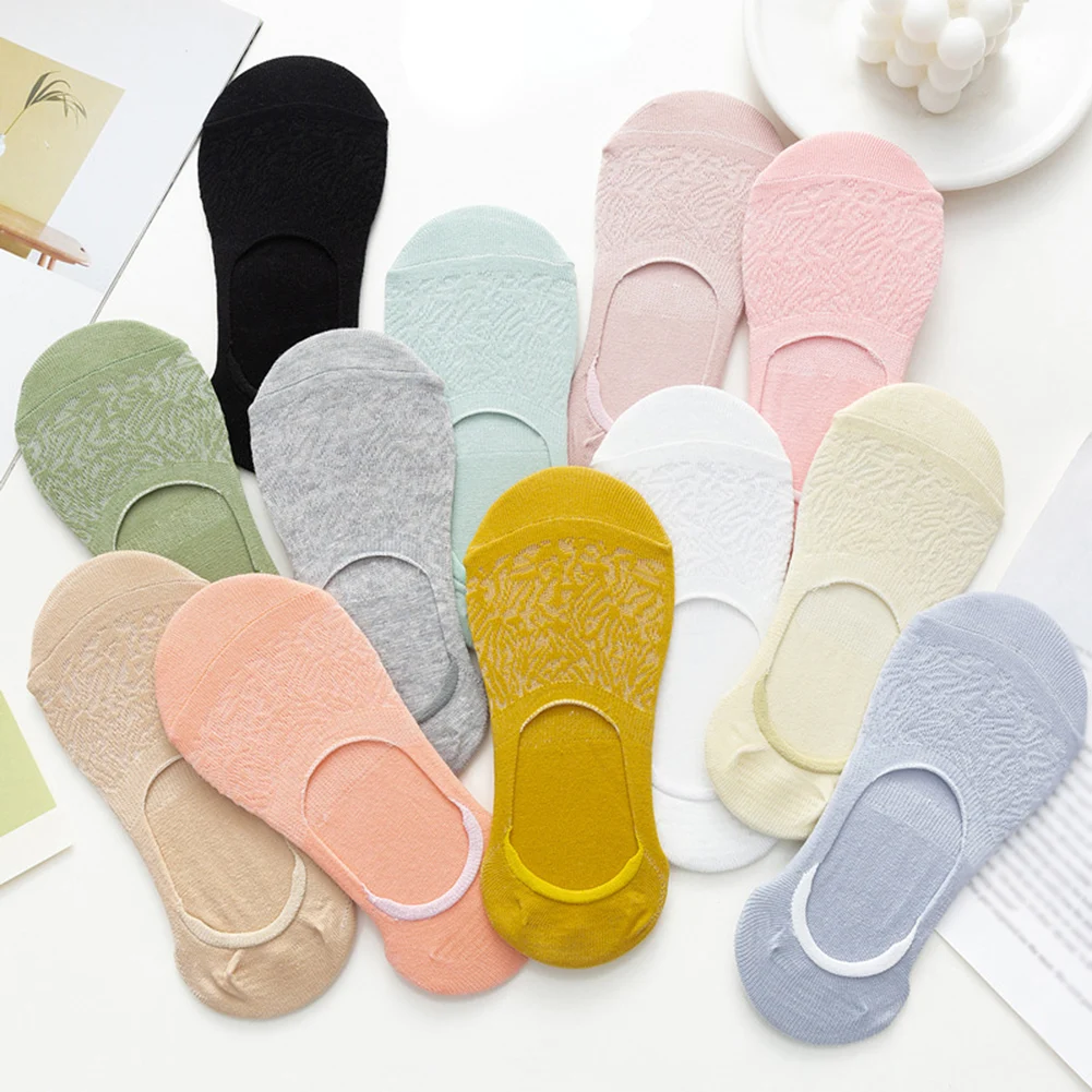 

Новое поступление, женские повседневные Короткие хлопковые носки-лодочки, Женские однотонные тонкие сетчатые дышащие носки до щиколотки