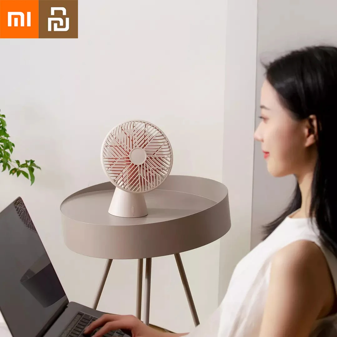 

Xiaomi Youpin Oversized Wind Silent Rainforest Fan 3 Modes 90 Degree Adjustable Portable Fan USB Charging Silent Desktop Fan