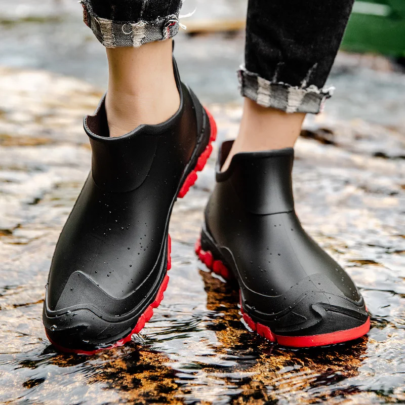 Мужские резиновые ботинки для рыбалки галоши мужа рабочая защита