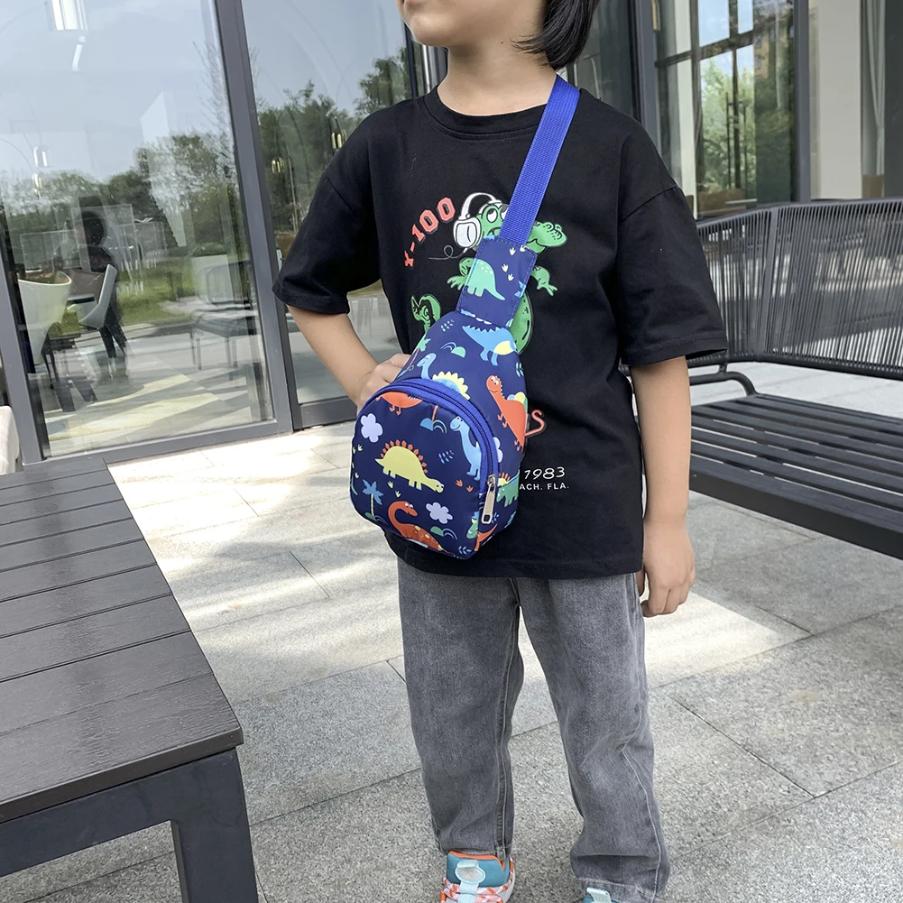 Детская нейлоновая поясная сумка нагрудная сумочка на молнии с милым рисунком