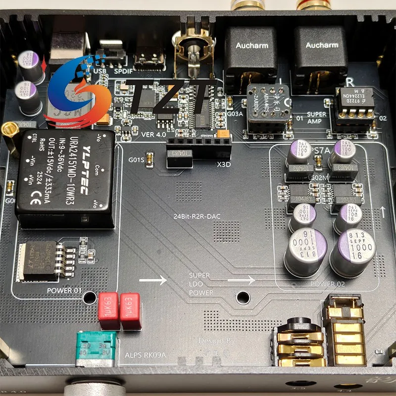 Аудиодекодер TZT V4 R2R DAC с нулевым фоновым шумом, высокоточный декодер с динамической компенсацией 0.1PPM TCXO (art.: 3920da398a905) - 3920da398a905