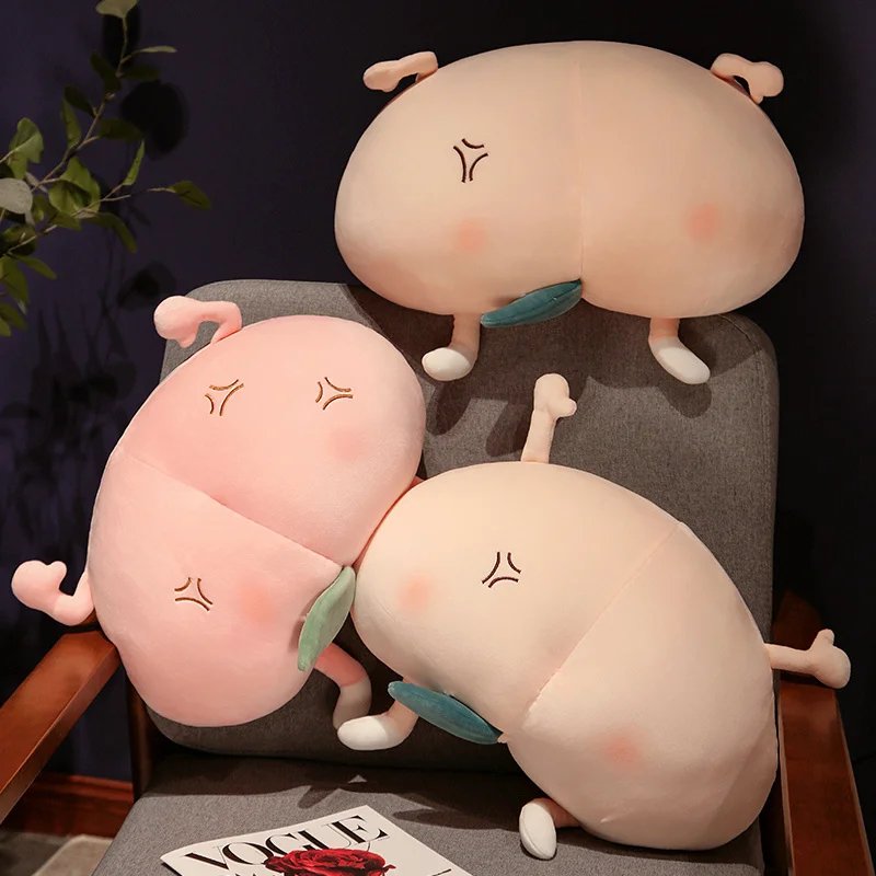 

50cm Creative Animals Butt Shaped Pillow Cute Toys Fluffy Animals Throw Pillow Bed Cushion For Girls Kids Surprise Gift