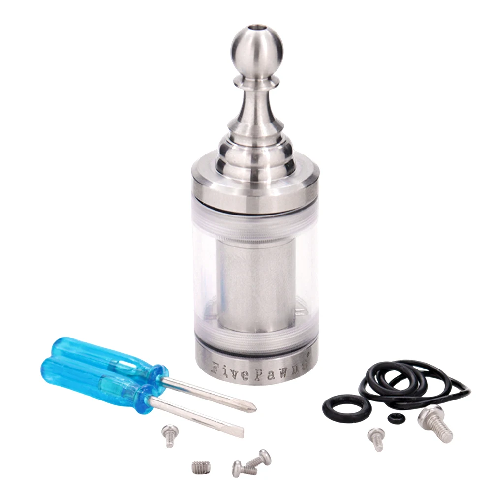 

YFTK Kayfun Lite Plus Five Pawns RTA 22mm Tank 2.5ml Capacity 316 SS Rta Rebuildable Atomizer 510 Vape Vapor Vaporizer