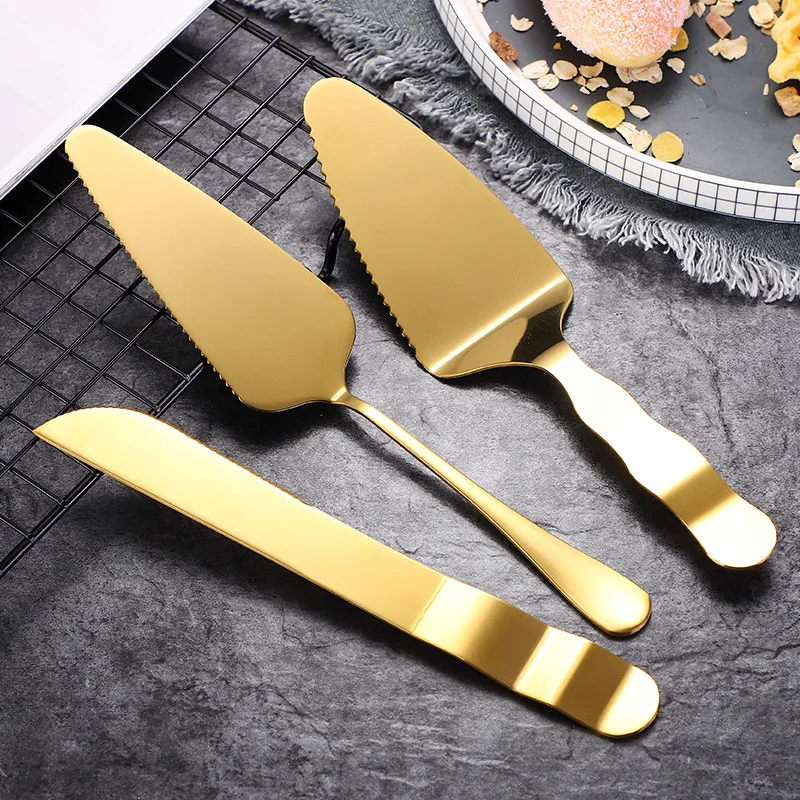 

3pcs/set Personalized Customizable Logo Household Cake Knife Fruit Fork Cake Shovel Baking Gadget Moon Cake Knife