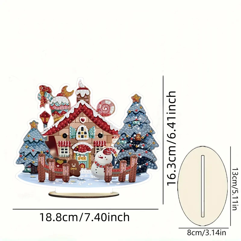 DIY 5D алмазная живопись искусство рождественский дом набор для украшения рабочего