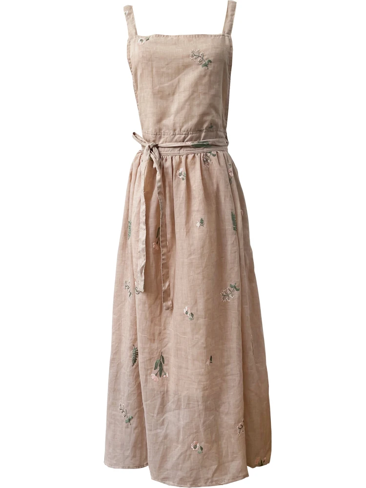 Винтажная ткань из чистого хлопка Женская Вышивка в Корейском стиле двухслойная