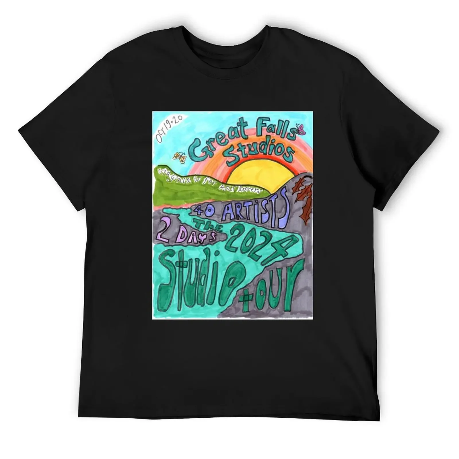 Футболка GFS Studio Tour 2024 памятные предложения от SVP черная летняя одежда футболка для