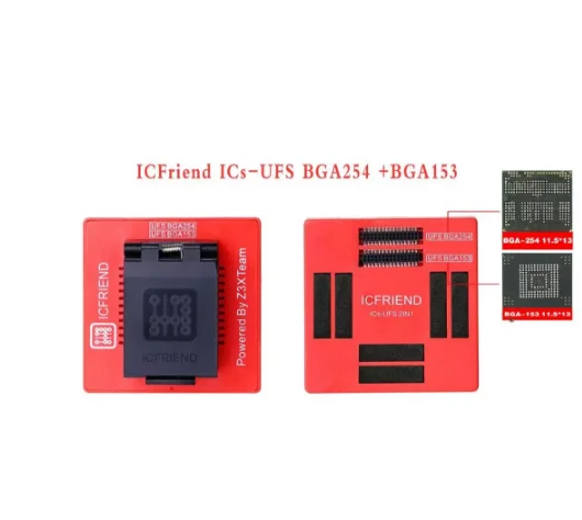 Оригинальные адаптеры UFS ICFriend ICs -UFS 3 в 1 поддержка BGA254 BGA153 BGA9 работает с фотобоксом