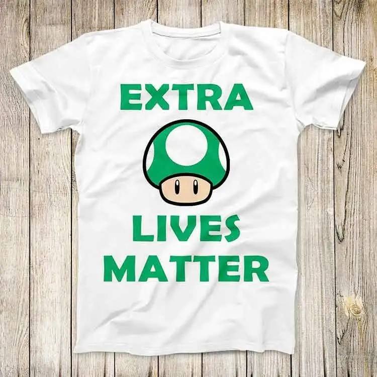 Забавная футболка Экстра жизни супер крутая пародия грибов Лучший Модный Топ 2831