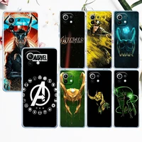 marvel avengers loki for xiaomi mi 12 12x 11 11t 11i 10t 10 pro lite ultra 5g 9t 9se a3 transparent soft tpu phone case