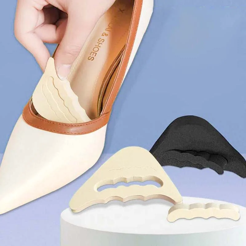 

Forefoot Pads Toe Plug Sponge Women High Heel Comfort Shoe Filler Relief Pad Adjust Shoe Size Anti Slip Cushioning Heels Insoles