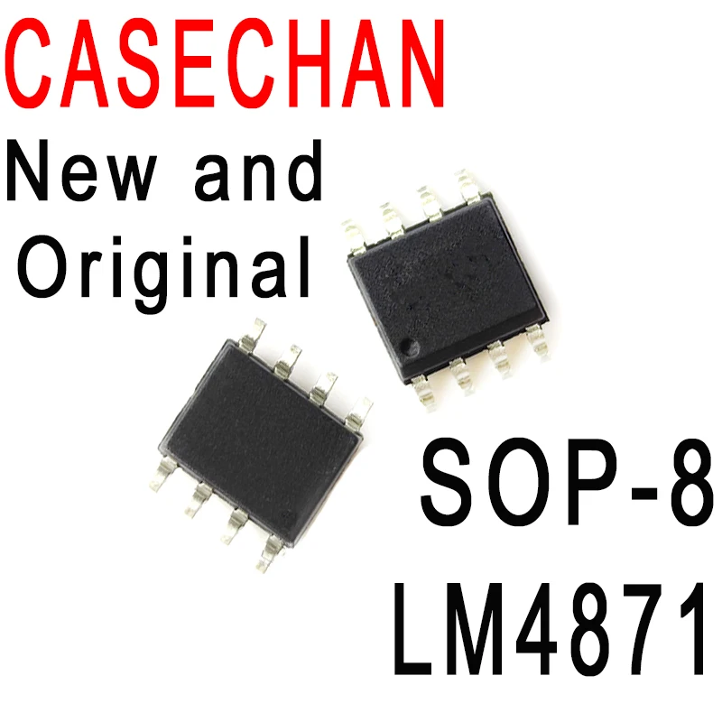 Новое и оригинальное аудио усилитель мощности LM4871T LM4871MX SMD SOP-8, 10 шт., новая оригинальная интегральная схема LM4871