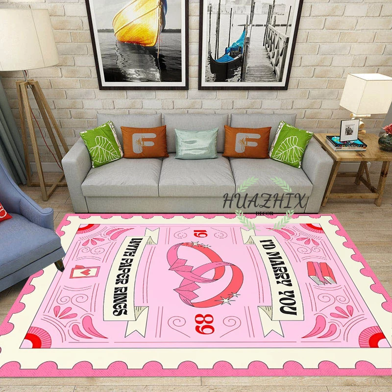 

Butterfly Car Vase Wines Pop Carpet Abstract Nordic Style Prints Living Room Decor Rug Floor Mats Home Accessories Kids Carpets