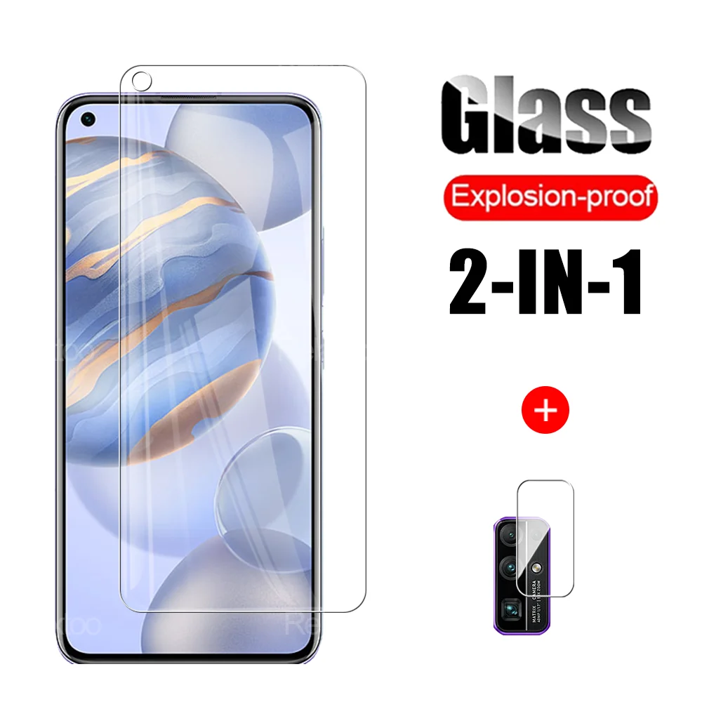 

2IN1 Tempered Front Lens Glass For Huawei Honor 30 30i 30S Screen Protector Safety Protective Film Camera Protection For Honor30
