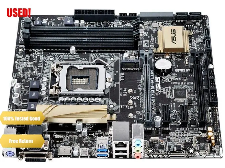 

Б/у Материнская плата Asus Z170M-PLUS 1151 pin DDR4 Z170