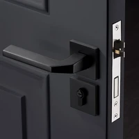 security exterior door locks room house interior cylinder door locks black hotel kapi kilidi hardware handles furniture ww50dl