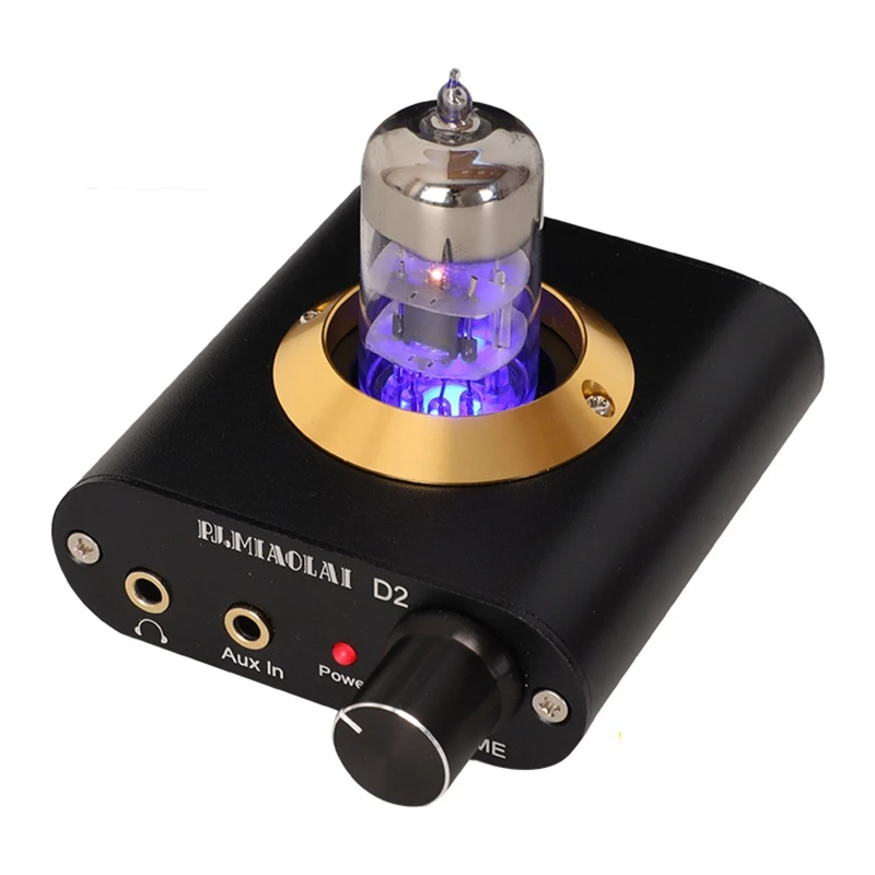 DLHiFi Mini 6N3 Tube Headphone Amplifier 1100Mw 32 Ohm For 8-600ohm With Power Supply |