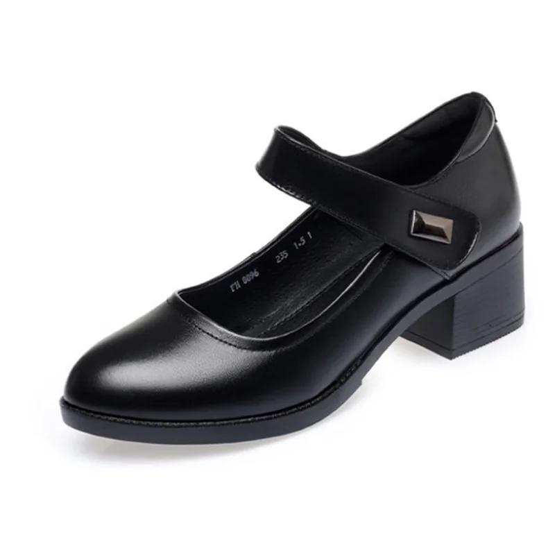 sapatos femininas women cool comfort black square heel shoes for student school lady casual spring summer hotel work fa69