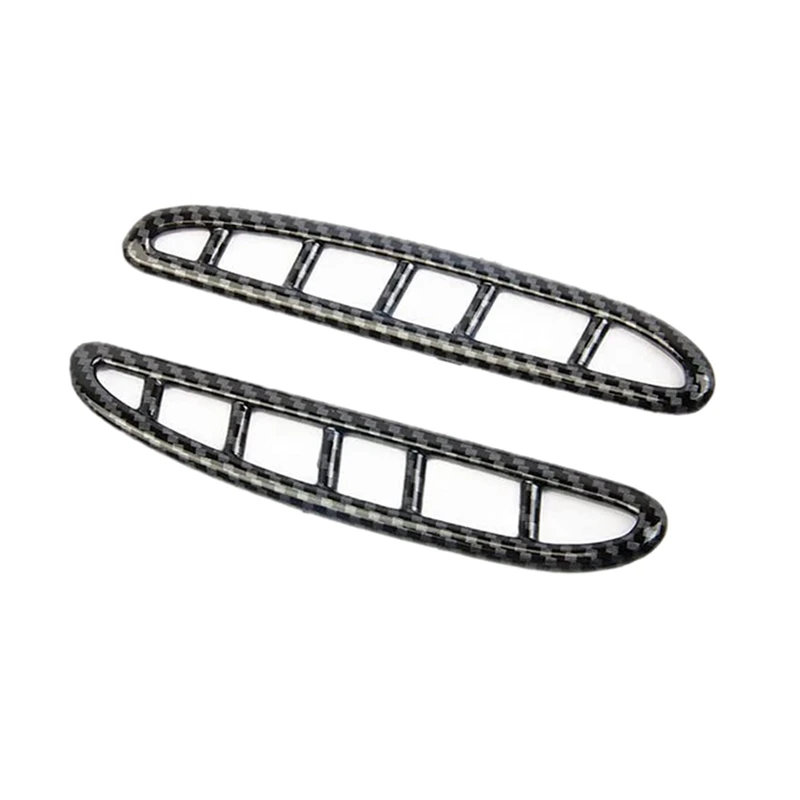 

Car Door A/C Air Vent Panel Cover Trim Kit For 2015-2022 Chrysler 300C Accessories , ABS Carbon Fiber