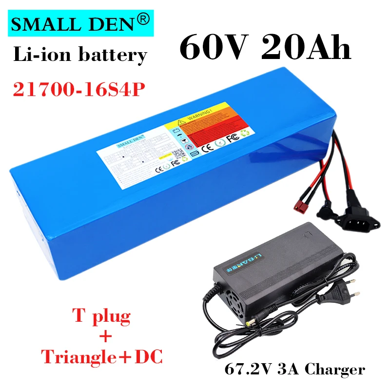 

Аккумулятор для электровелосипеда, скутера, мотоцикла, 60 в, 20 Ач, 21700