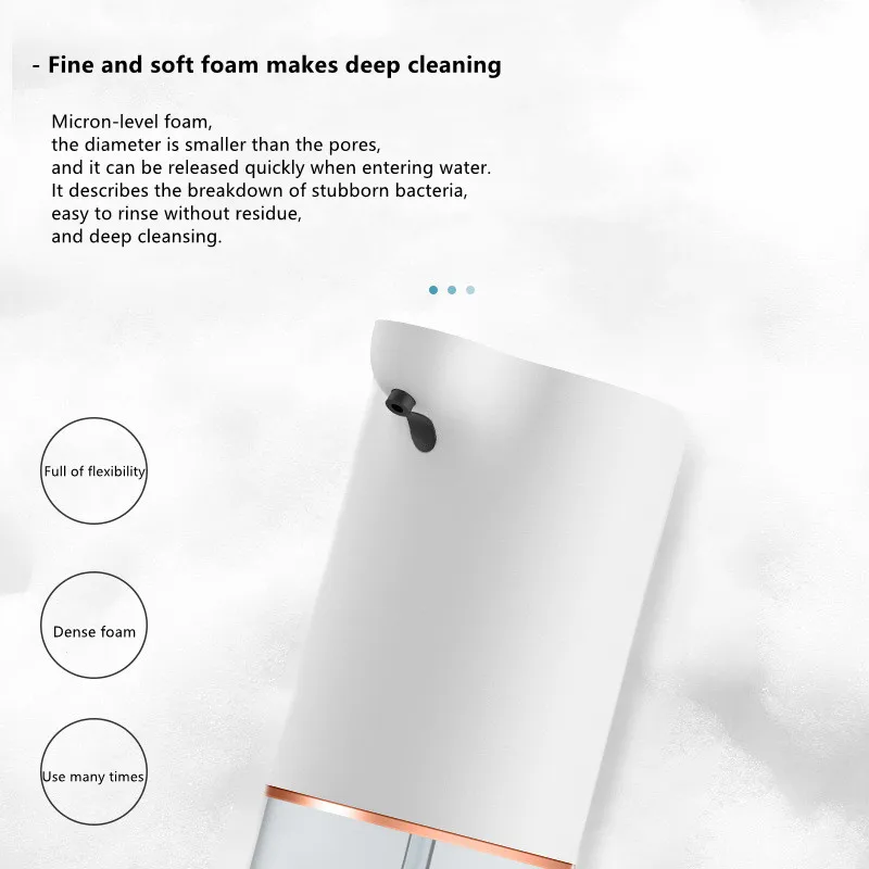 HATV Automatic Liquid Soap Dispenser Foam Touchless Hand Free Portable Infrared Sensor Dispensers for Bathroom Kitchen |