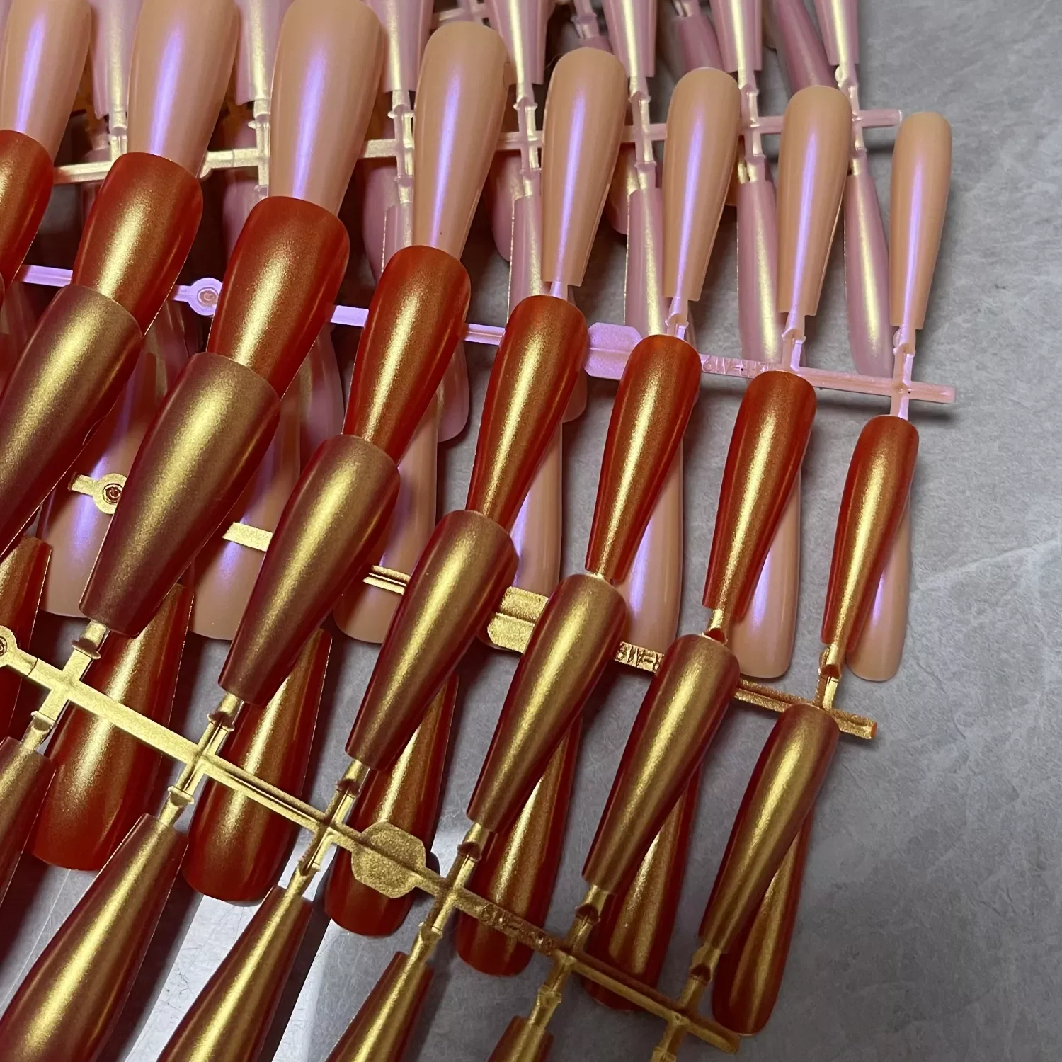 

Outlet Super Long Coffin Nails Girl Ballet False Nails Finished Nail Art New Year Fake Nail 1Set/24Tips All for Manicure