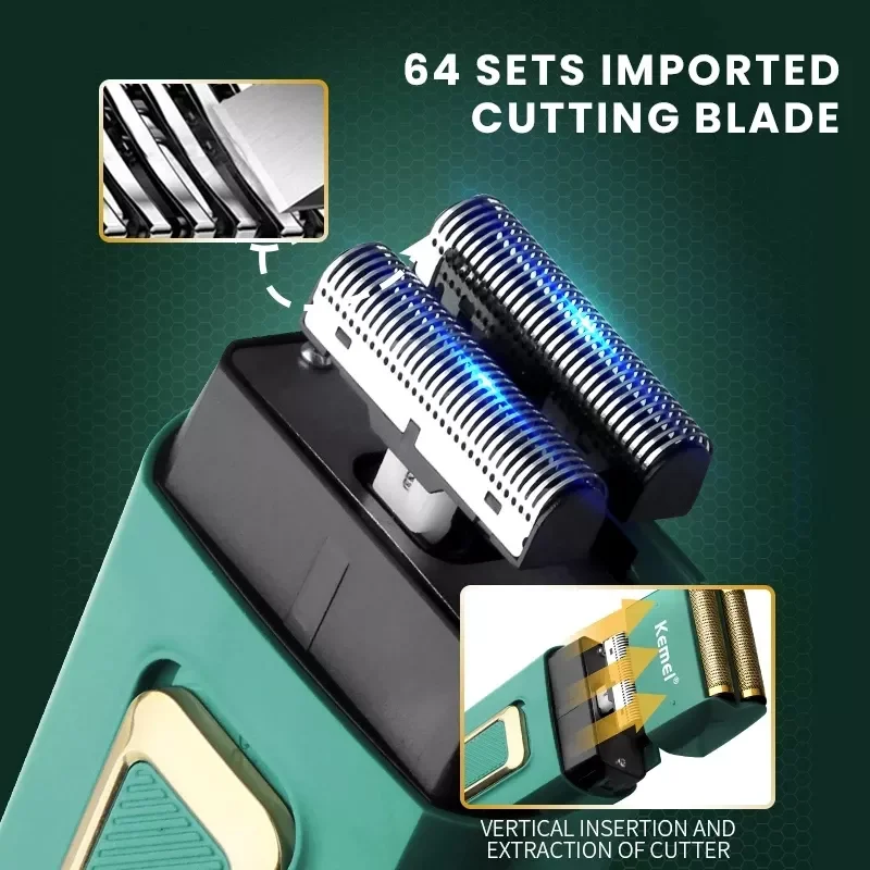 

USB Rechargeable Shaver for Men Twin Blade Waterproof Reciprocating Cordless Shaving Machine Barber Trimmer