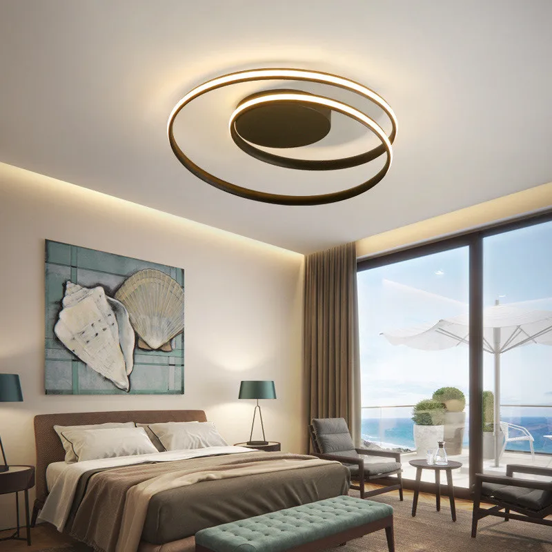 

New Living Room Led Ceiling Lamp Aluminum Lamp Modern Nordic Creative Bedroom Lamp Small Living Room Lighting