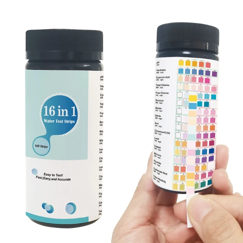 Полоски для тестирования воды бассейна тестер питьевой тест-полоски проверки