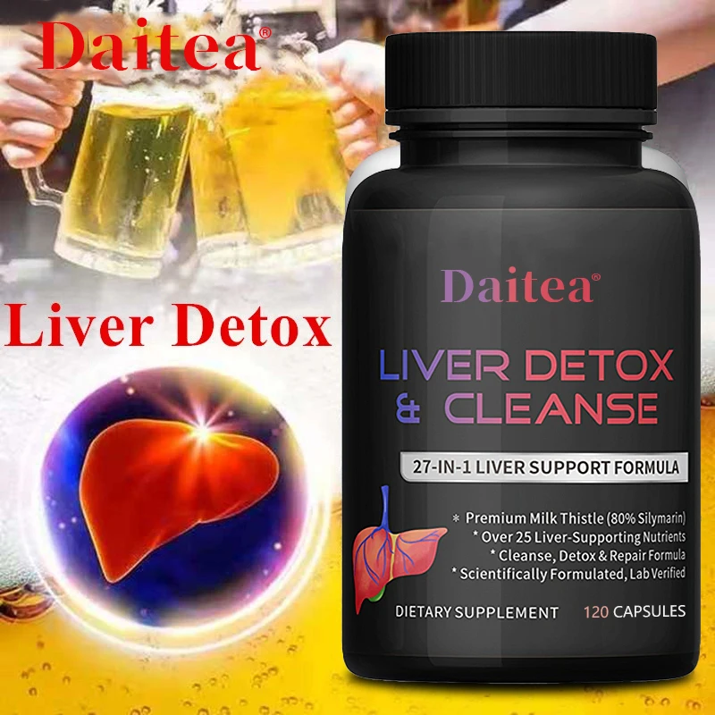 

Milk Thistle Liver Cleanse-Boosts Energy, Metabolism, Immune System Function Liver Detox, Fatty Liver Supplement | Liver Support