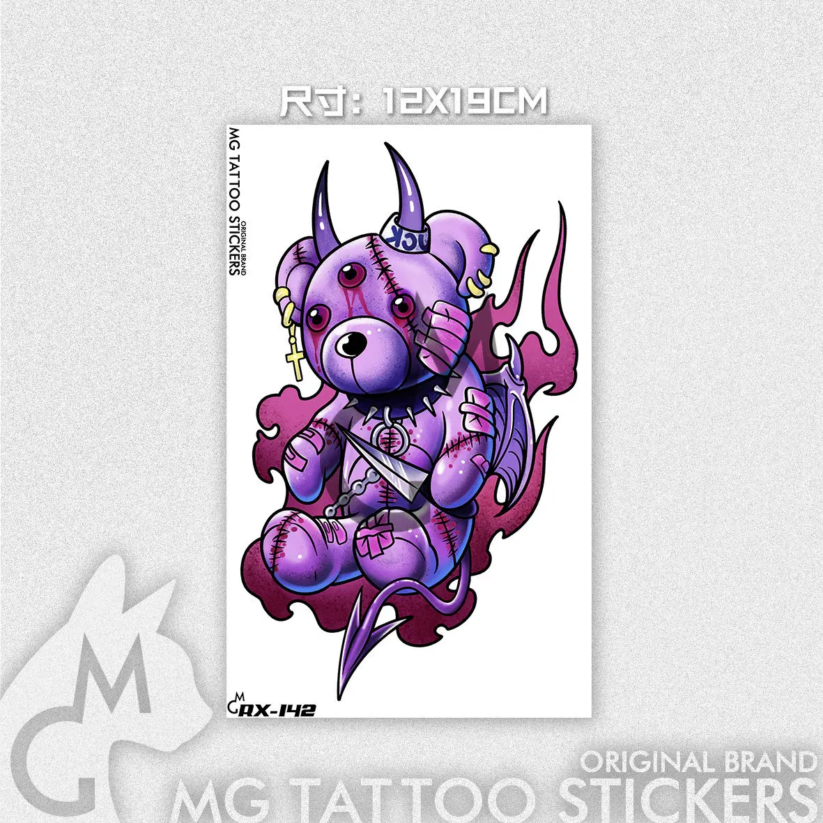 Новинка 2022 темный милый аниме игрушечный медведь водонепроницаемые