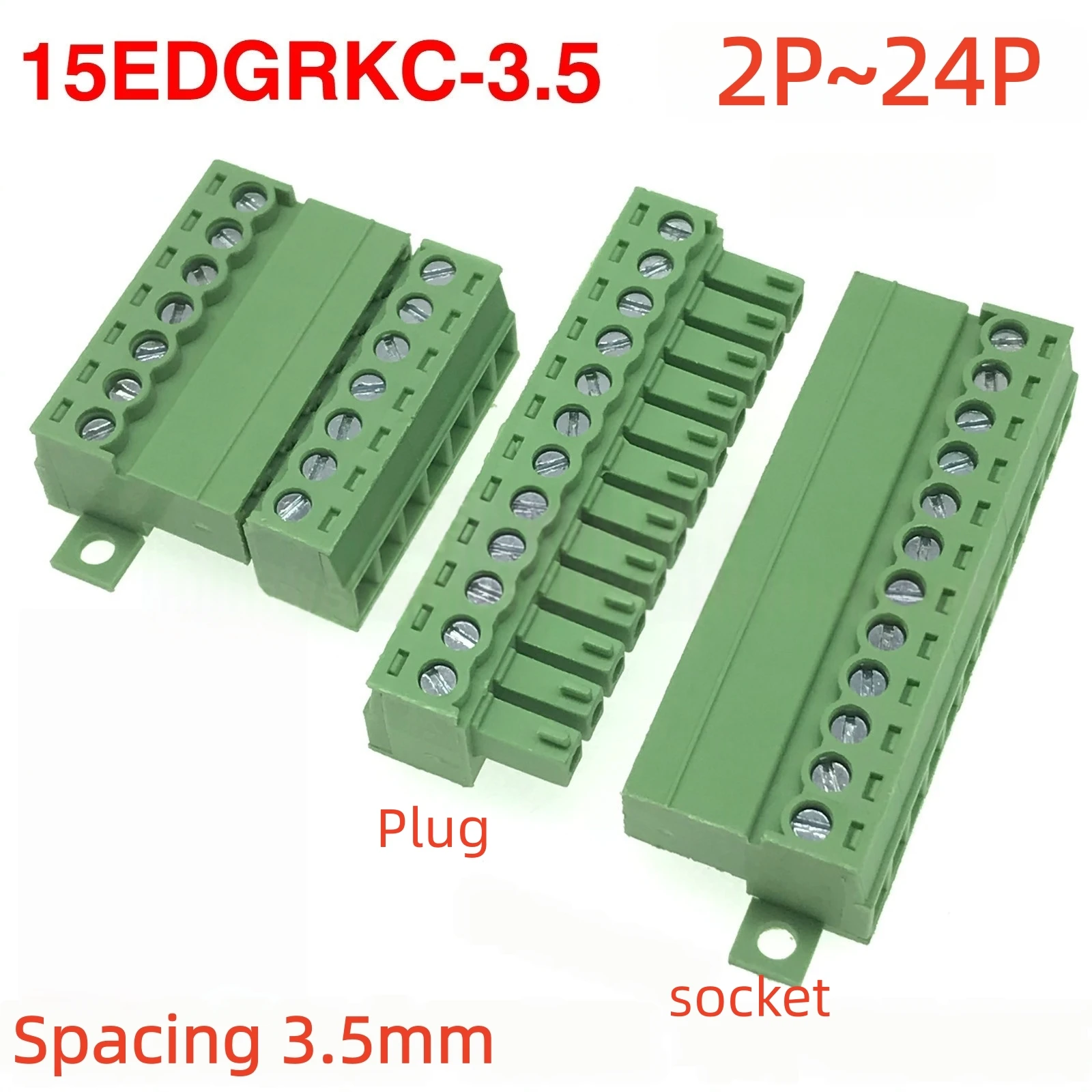 

Беспаечные разъемы 15EDGRKC + 15EDGK 2-24P