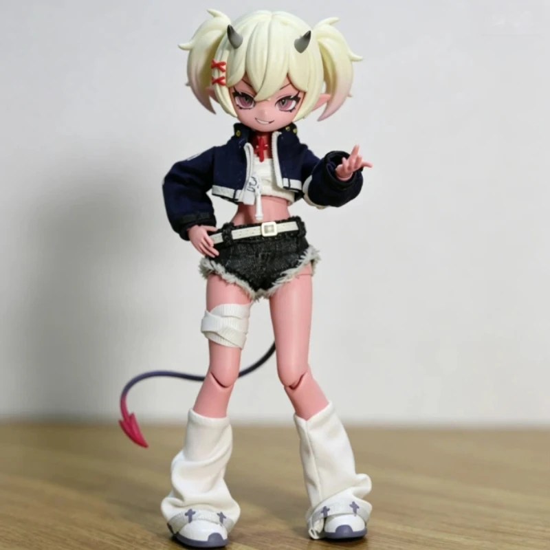 Фото Официальная оригинальная фигурка Cooze 1/8 BJD «Рога дьявола» в закрытой упаковке, шарнирная, модный настольный декор, изысканный подарок-игрушка №5