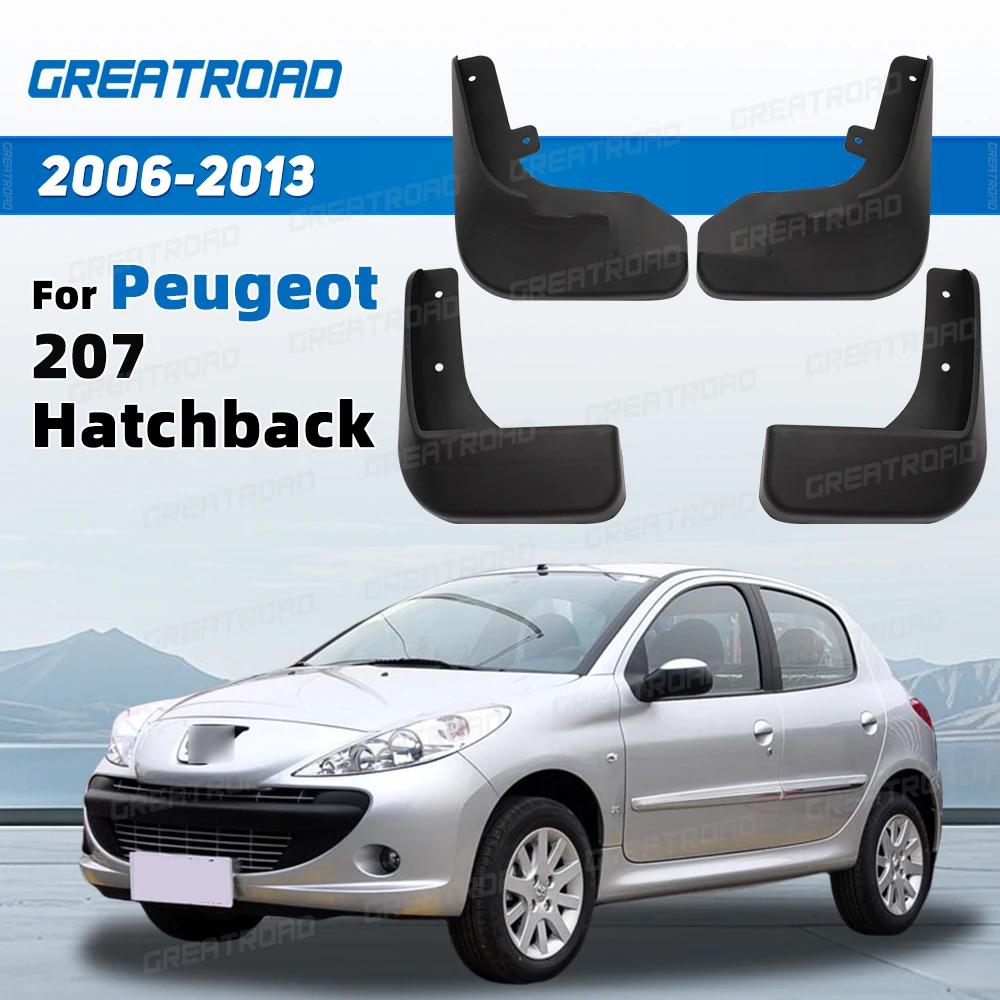 

Для Peugeot 207 хэтчбек 2006, 2007, 2008, 2009, 2010, 2011, 2012 2013, брызговики, брызговики, крыло, автомобильные аксессуары