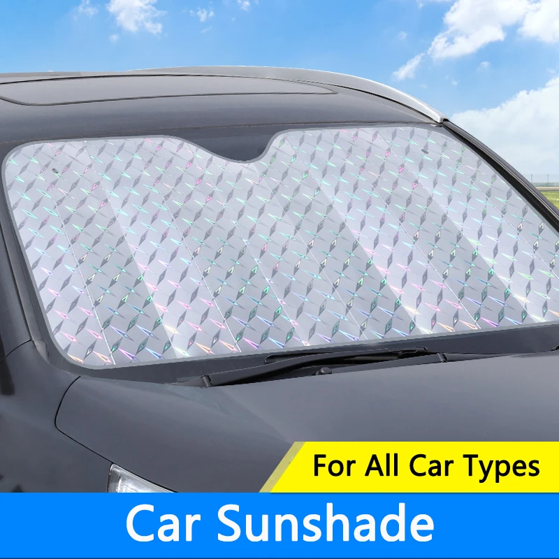 

TAJIAN солнечный экран автомобиля утолщенная Лазерная летняя Солнцезащитная занавеска на лобовое стекло, защита от солнца, коврик для обычных автомобилей