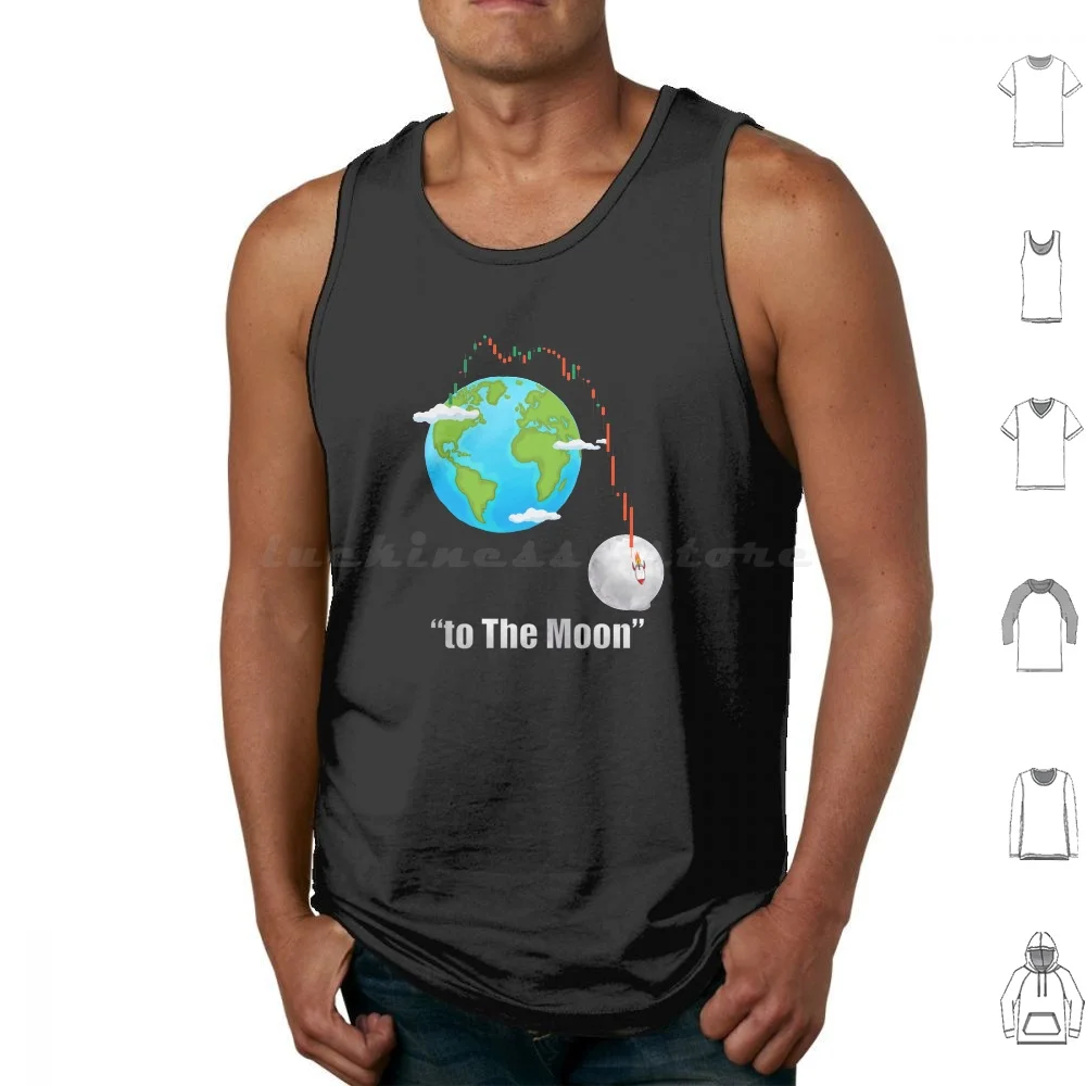 

To The Moon Crypto Trading Tank Tops Print Cotton Moon Crypto Elon Etherium Doge Bitcoin Cryptocurrency Trading Stock
